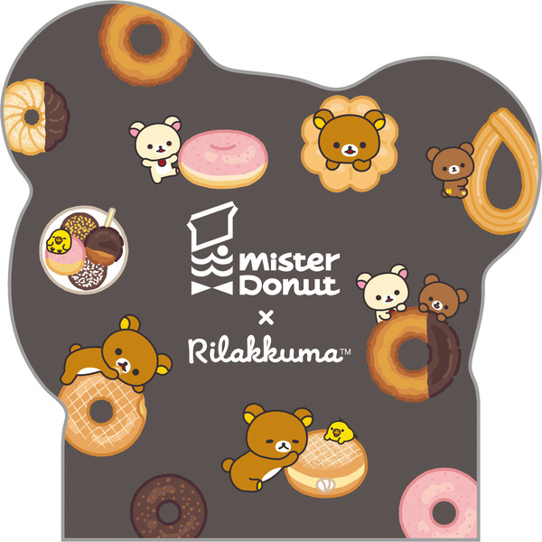 リラックマ×ミスタードーナツ「ダイカットクロスメモ」おもて（C）MISDO 25（C）SAN-X