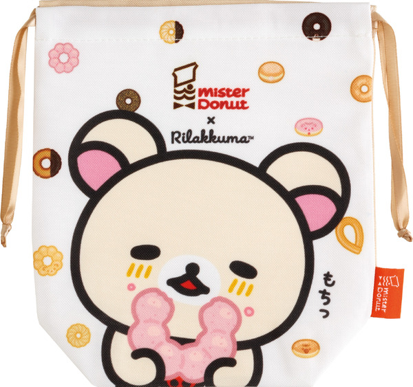 リラックマ×ミスタードーナツ「巾着」（C）MISDO 25（C）SAN-X