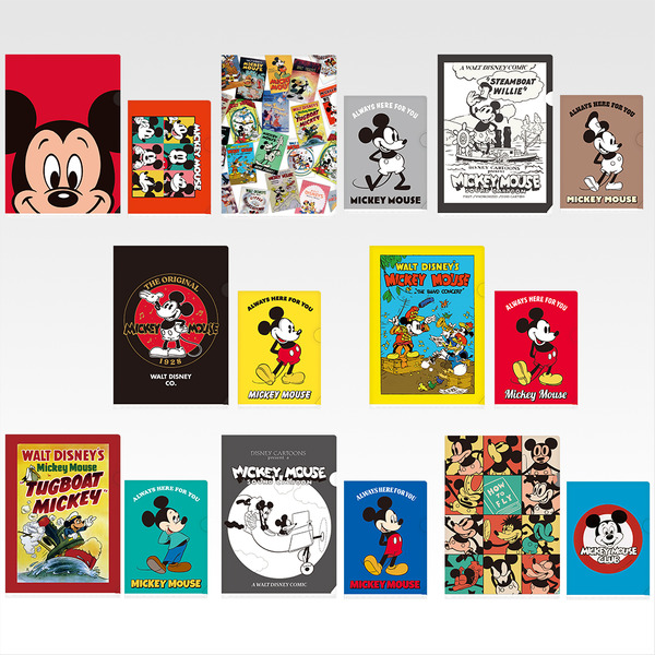 「一番くじ〈Disney FANTASIA〉85th Anniversary Memories of〈Mickey〉」G賞「〈Mickey〉 Memorial クリアファイルセット」（C）Disney