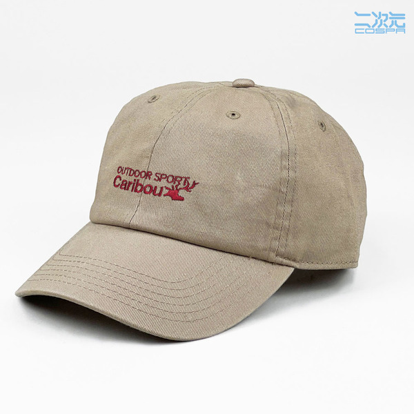 カリブー 刺繍ローキャップ