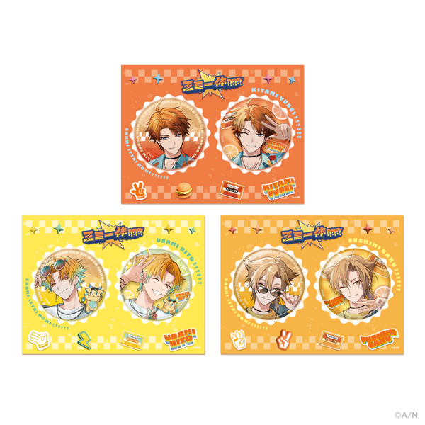 にじさんじから「三ミ一体！！！！！！」グッズ登場【缶バッジセット】（C）A ／N