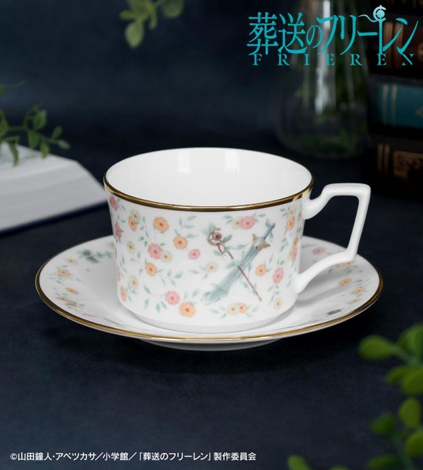 TVアニメ『葬送のフリーレン』とノリタケがコラボした「勇者一行　カップ＆ソーサー」（C）山田鐘人・アベツカサ／小学館／「葬送のフリーレン」製作委員会