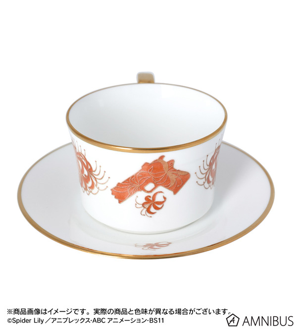 ノリタケコラボ 錦木千束 カップ&ソーサー（C）Spider Lily／アニプレックス・ABCアニメーション・BS11