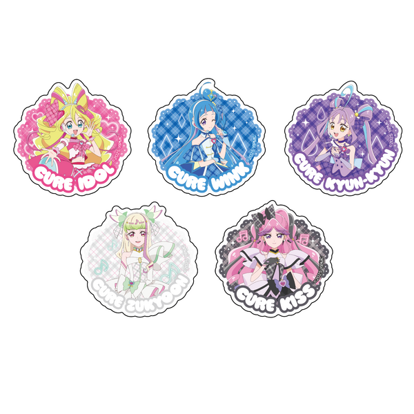 『映画キミとアイドルプリキュア♪』×スカイガーデン限定グッズ「アクリルバッジ」（C）2025 映画キミとアイドルプリキュア♪製作委員会（C）ABC-A・東映アニメーション