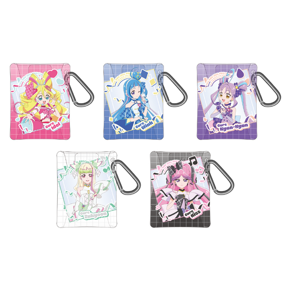 『映画キミとアイドルプリキュア♪』×Cafe Fan Baseオリジナルコラボグッズ「カラビナ付きクリアポーチ」（C）2025 映画キミとアイドルプリキュア♪製作委員会（C）ABC-A・東映アニメーション