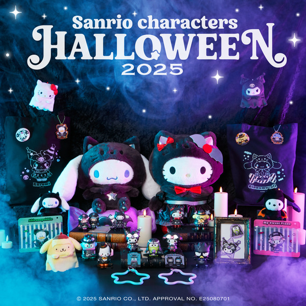 BlackハロウィンをテーマにしたHappyくじ「Sanrio characters Halloween 2025」イメージ（C）2025 SANRIO CO., LTD. APPROVAL NO. E25080701