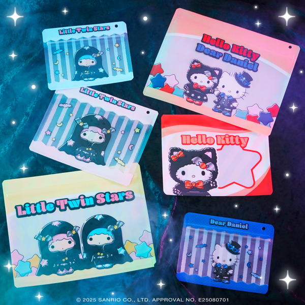 Happyくじ「Sanrio characters Halloween 2025」ジッパーバックSET賞各種　イメージ（C）2025 SANRIO CO., LTD. APPROVAL NO. E25080701