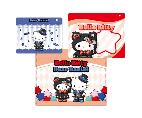 Happyくじ「Sanrio characters Halloween 2025」ジッパーバックSET賞　ハローキティ、ディアダニエル（C）2025 SANRIO CO., LTD. APPROVAL NO. E25080701