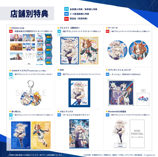 アニメ『ウマ娘 シンデレラグレイ』第1クールBlu-ray一部店舗別特典デザイン