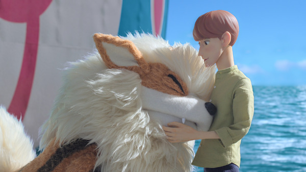 ケントにじゃれつくウインディ