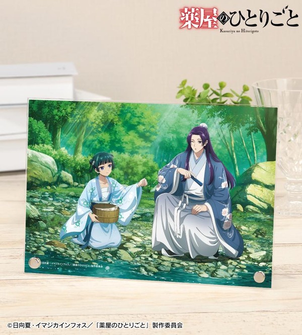 TVアニメ『薬屋のひとりごと』「描き下ろし 猫猫＆壬氏 水遊びver. A5アクリルパネル」（C）日向夏・イマジカインフォス／「薬屋のひとりごと」製作委員会