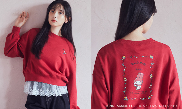 マイメロディ＆クロミ/earth レトロアートスウェット