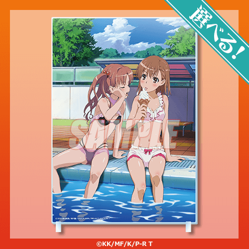 『とある科学の超電磁砲T』Newtype オンラインくじ　A賞：選べる！アクリルパネル 御坂美琴＆白井黒子 A（C）2018 鎌池和馬／冬川基／ＫＡＤＯＫＡＷＡ／PROJECT-RAILGUN T