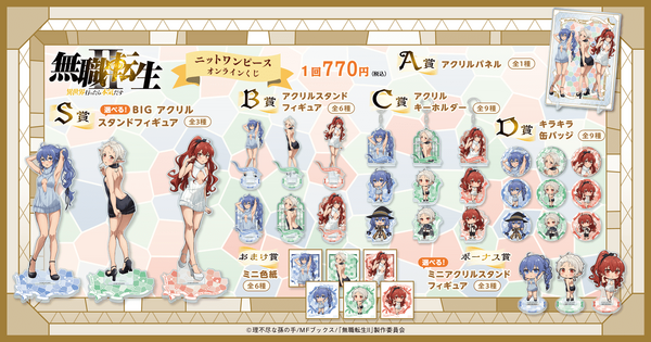 『無職転生Ⅱ ～異世界行ったら本気だす～』ニットワンピース オンラインくじ　賞品ラインナップ（C）理不尽な孫の手/MFブックス/「無職転生Ⅱ」製作委員会