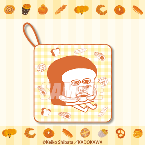 くじ引き堂『パンどろぼう』オンラインくじ　B賞：ループ付きハンドタオル B（C）Keiko Shibata／KADOKAWA