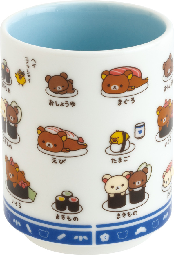 「リラックマ寿司 湯のみ」（C）2025 SAN-X CO., LTD. ALL RIGHTS RESERVED.