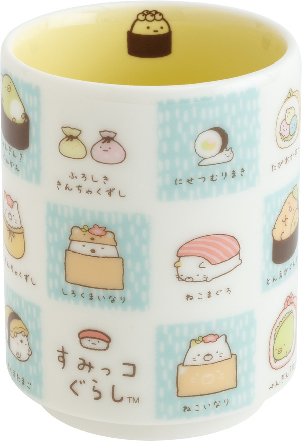 「すみっコすし 湯のみ」（C）2025 SAN-X CO., LTD. ALL RIGHTS RESERVED.