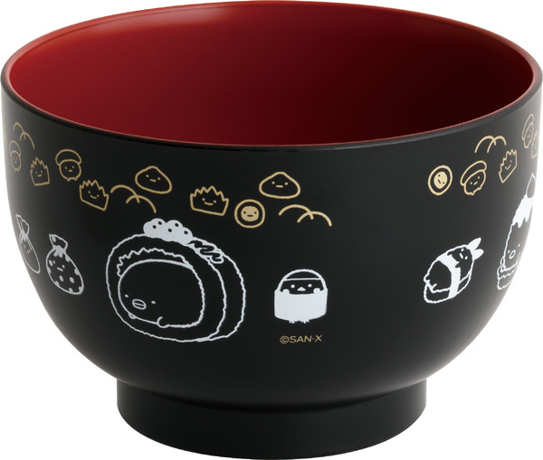 「すみっコすし おわん」背面（C）2025 SAN-X CO., LTD. ALL RIGHTS RESERVED.