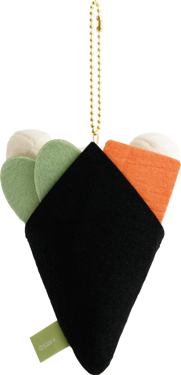 「リラックマ寿司 おすしぶらさげぬいぐるみ コリラックマ」（C）2025 SAN-X CO., LTD. ALL RIGHTS RESERVED.