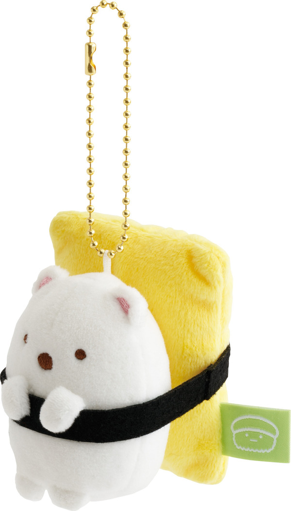 「すみっコすし おすしぶらさげぬいぐるみ しろくま」（C）2025 SAN-X CO., LTD. ALL RIGHTS RESERVED.
