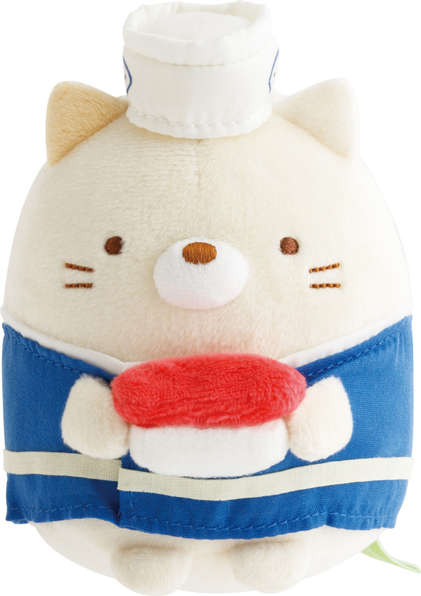 「すみっコすし おすしぬいぐるみ ねこ」（C）2025 SAN-X CO., LTD. ALL RIGHTS RESERVED.