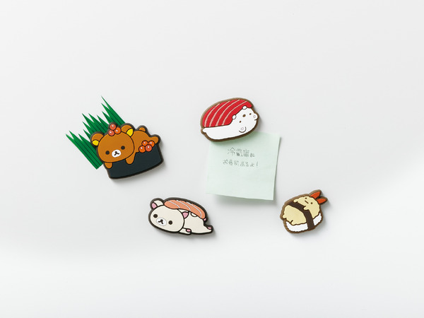 「おすしマグネット」使用イメージ（C）2025 SAN-X CO., LTD. ALL RIGHTS RESERVED.