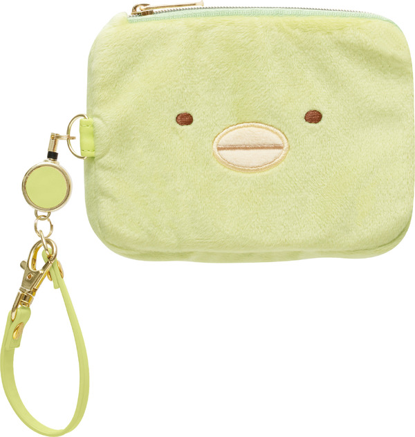 すみっコぐらしコレクション「ぬいぐるみリール付パスケース ぺんぎん？」（C）2025 SAN-X CO., LTD. ALL RIGHTS RESERVED.