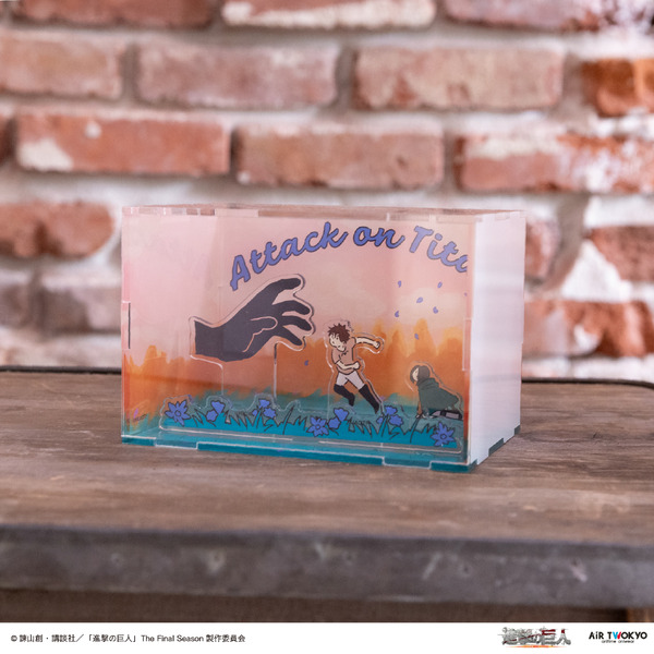 TVアニメ『進撃の巨人』×AIR TWOKYO「アクリルジオラマ 1（そんなもん 何度でも巻いてやる）」（C）諫山創・講談社／「進撃の巨人」The Final Season製作委員会