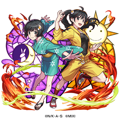 火属性 ★6 栂の木二中のファイヤーシスターズ （獣神化） CV：喜多村英梨 井口裕香