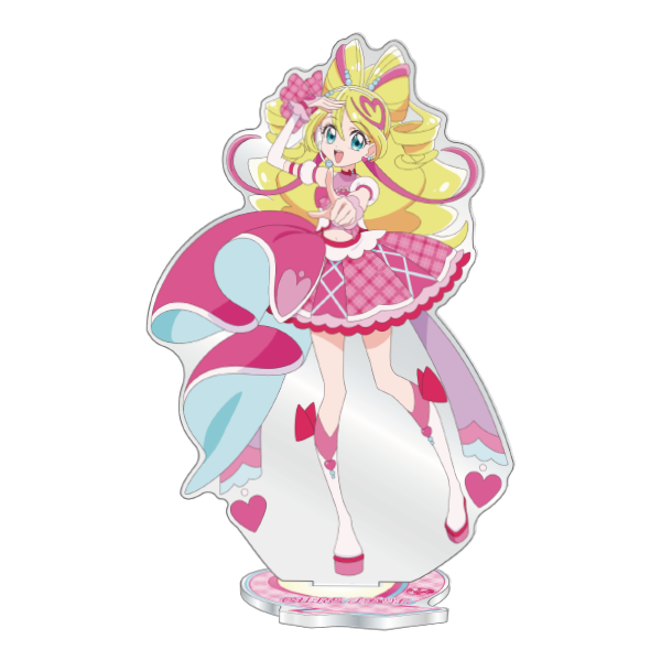「キミとアイドルプリキュア♪展」オリジナルグッズ：アクリルスタンド〈キュアアイドル〉（C）ABC-A・東映アニメーション