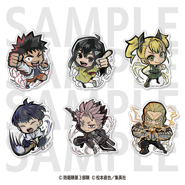 TVアニメ『怪獣８号』イートゥーンダイカットステッカーセット第二弾（C）防衛隊第3部隊（C）松本直也／集英社