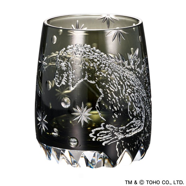 ゴジラ　70周年記念　江戸切子グラス