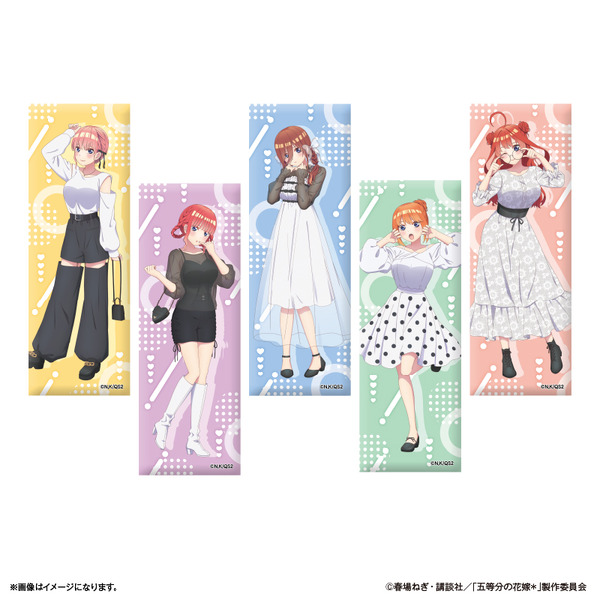 TVスペシャルアニメ『五等分の花嫁＊』ロング缶バッジ（C）春場ねぎ・講談社／「五等分の花嫁＊」製作委員会