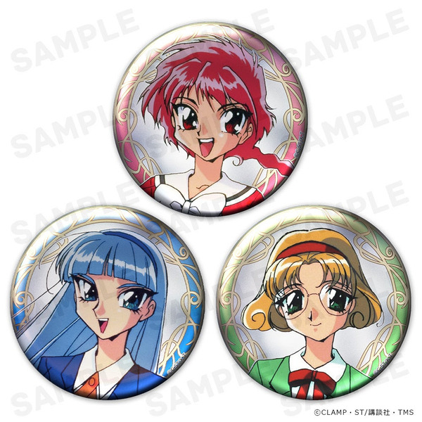 メタリック缶バッジ3個セット