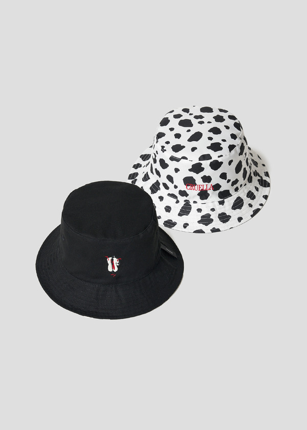 ディズニーヴィランズ×グラニフ「クルエラ｜リバーシブルバケットハット」（C）Disney