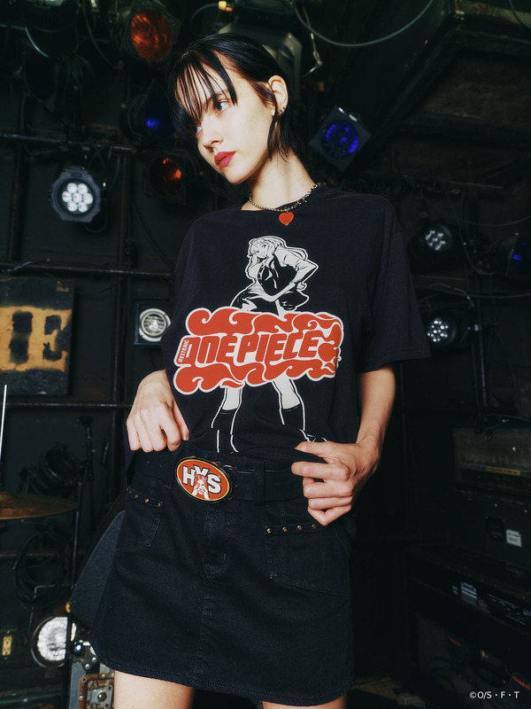 ONE PIECE×HYSTERIC GLAMOUR「NAMI Tシャツ」着用イメージ（C）O/S・F・T