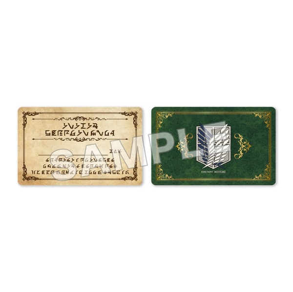 「進撃の巨人 Attack on Memory ～記憶への進撃～」調査兵団 決断の刻 参加特典のクリアステッカー（C）Bandai Namco Experience Inc.（C）諫山創・講談社／「進撃の巨人」The Final Season製作委員会