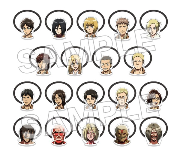 「進撃の巨人 Attack on Memory ～記憶への進撃～」アクセサリーゴムコレクションA（C）Bandai Namco Experience Inc.（C）諫山創・講談社／「進撃の巨人」The Final Season製作委員会