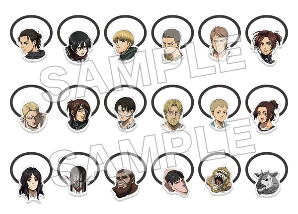 「進撃の巨人 Attack on Memory ～記憶への進撃～」アクセサリーゴムコレクションB（C）Bandai Namco Experience Inc.（C）諫山創・講談社／「進撃の巨人」The Final Season製作委員会