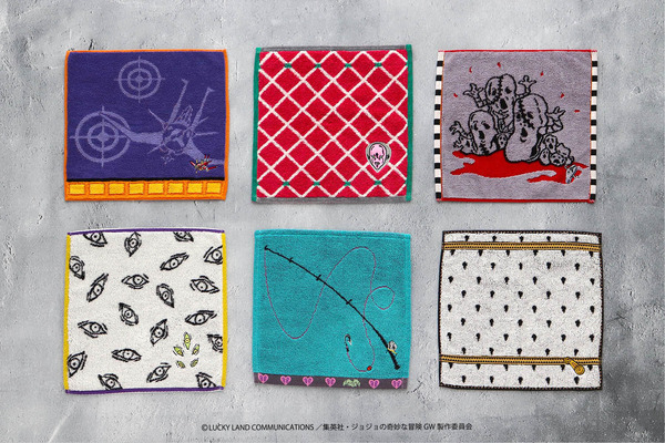 TVアニメ『ジョジョの奇妙な冒険 黄金の風』雑貨シリーズ「タオルハンカチ」（C）LUCKY LAND COMMUNICATIONS／集英社・ジョジョの奇妙な冒険GW製作委員会