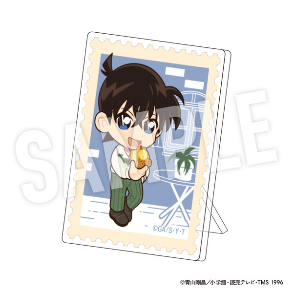 TVアニメ『名探偵コナン』weekend holidayデフォルメシリーズ「トレーディングアクリルバッジスタンド　工藤新一」（C）青山剛昌／小学館・読売テレビ・TMS 1996