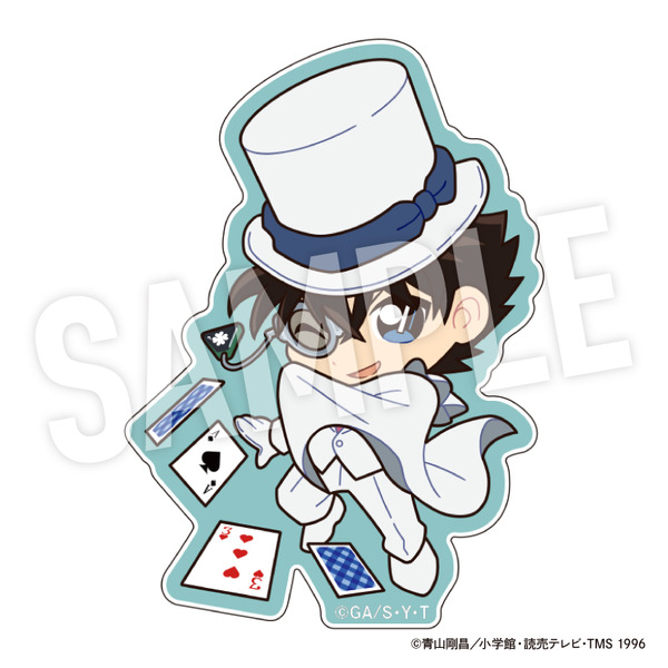TVアニメ『名探偵コナン』weekend holidayデフォルメシリーズ「アクリルステッカー　怪盗キッド」（C）青山剛昌／小学館・読売テレビ・TMS 1996