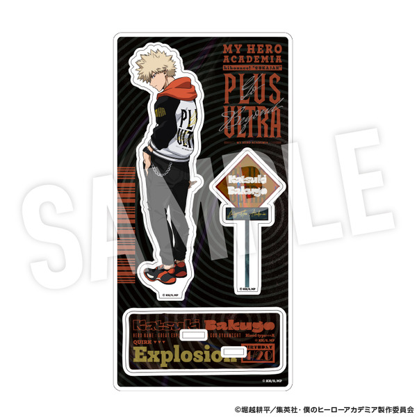 TVアニメ『僕のヒーローアカデミア』着こなせ！“SUKAJAN”シリーズ「アクリルスタンド　爆豪勝己」（C）堀越耕平／集英社・僕のヒーローアカデミア製作委員会