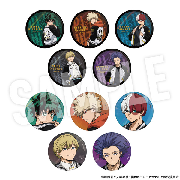 TVアニメ『僕のヒーローアカデミア』着こなせ！“SUKAJAN”シリーズ「トレーディング缶バッジ」（C）堀越耕平／集英社・僕のヒーローアカデミア製作委員会