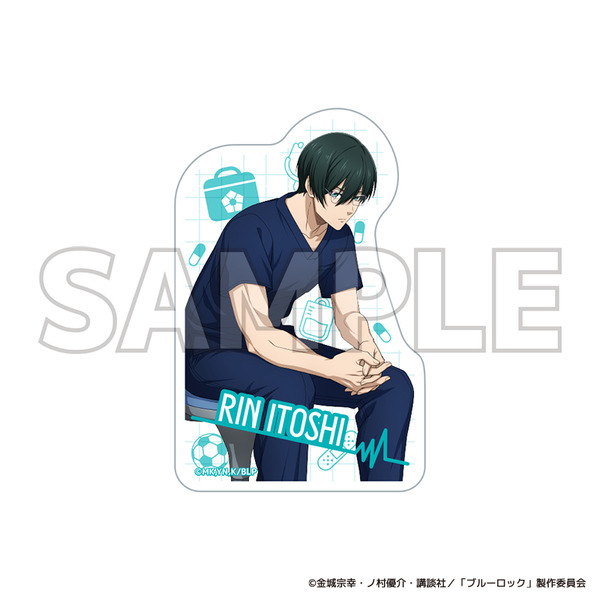 TVアニメ『ブルーロック』ブルーロック診療所シリーズ「ダイカットステッカー　糸師 凛」（C）金城宗幸・ノ村優介・講談社／「ブルーロック」製作委員会