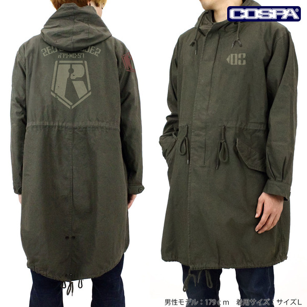 COSPA『装甲騎兵ボトムズ』レッドショルダーエンブレム M-51ジャケット　着用イメージ（C）サンライズ