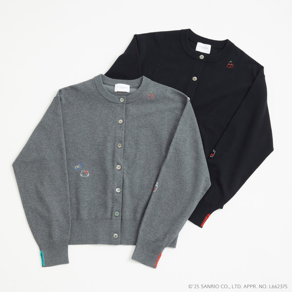 ハローキティ×ユナイテッドアローズ「カーディガン」（C）’25 SANRIO CO., LTD. APPR. NO. L662375