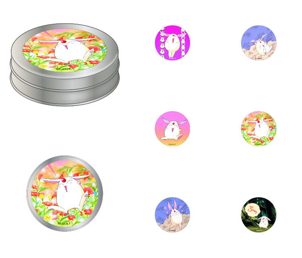 TVアニメ『魔法騎士レイアース』ヴィレヴァン限定アイテム「モコナ缶入りステッカー」（C）CLAMP・ST/講談社・TMS