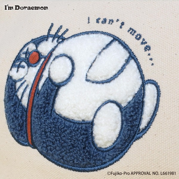 「I'm Doraemon」WEB限定アイテム「サガラ刺繍ボックスポーチ」（C）Fujiko-Pro APPROVAL No.L661981