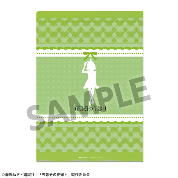 TVスペシャルアニメ『五等分の花嫁＊』描き下ろしクリアファイル 中野四葉 ナイトウェアver.（ウラ）（C）春場ねぎ・講談社／「五等分の花嫁＊」製作委員会